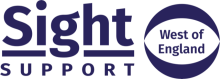 Sight Support Logo Blue on White